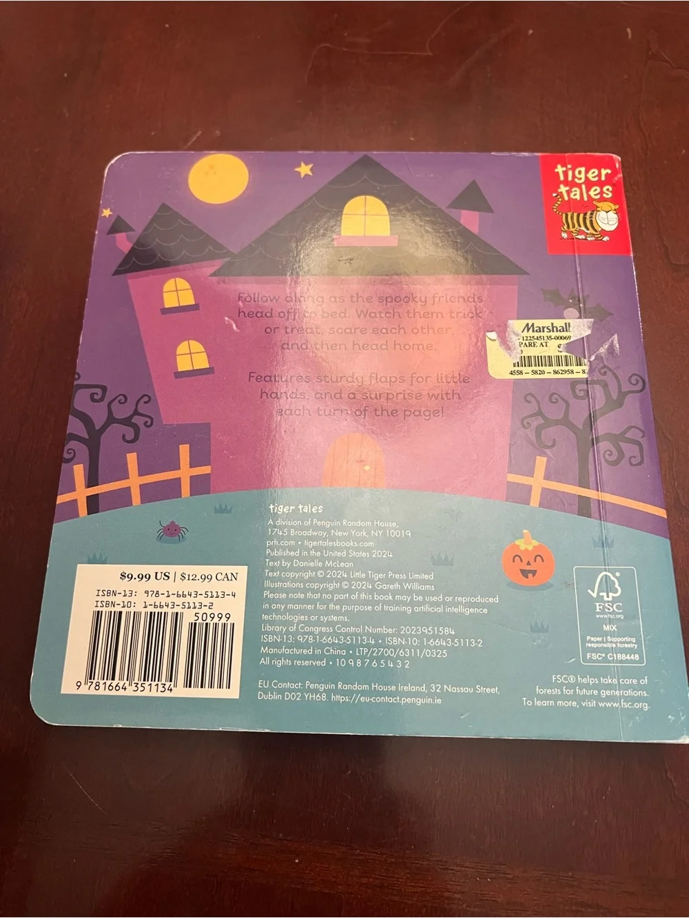Night Night Spooky Friends Lift-the-Flap Board Book - Purple